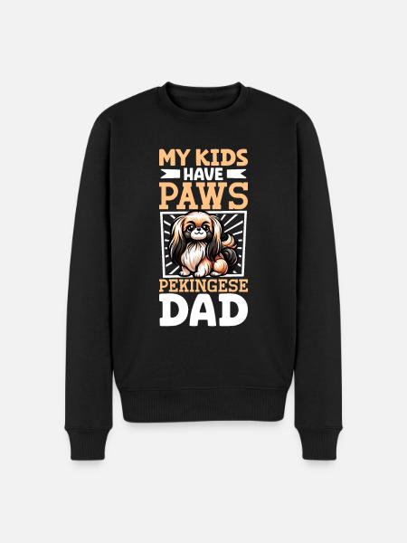 papa pékinois - Pull Premium bio Homme - noir