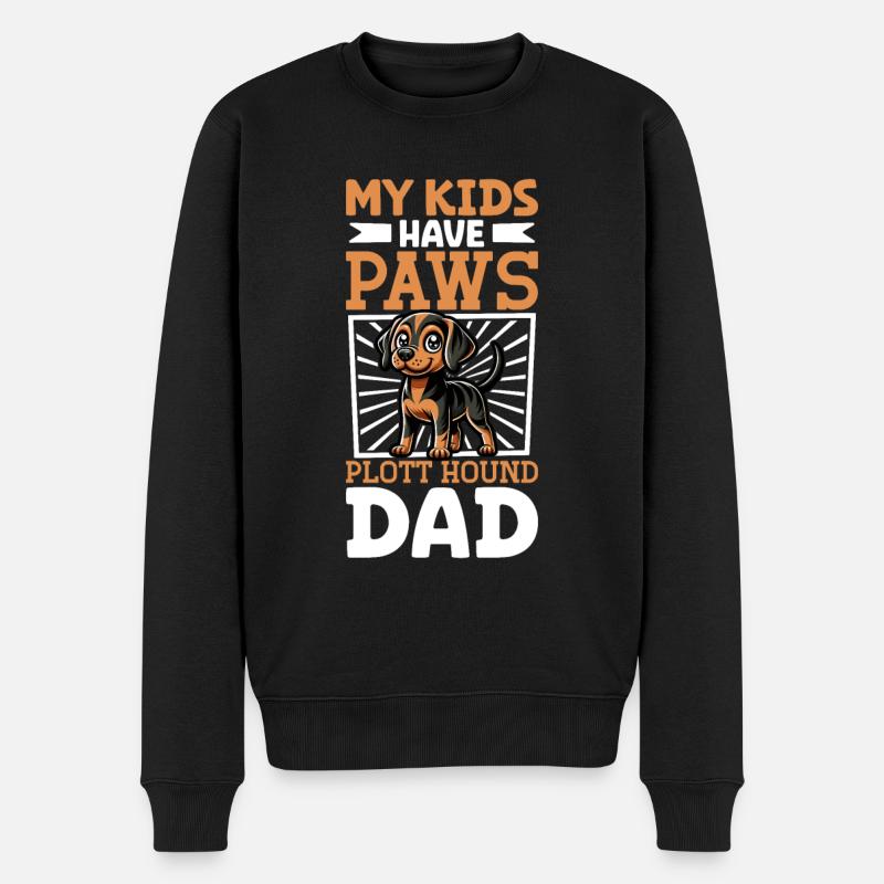 Chien de Plott Papa - Pull Premium bio Homme - noir