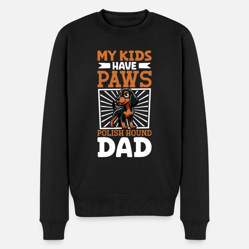 Papa polonais - Pull Premium bio Homme - noir