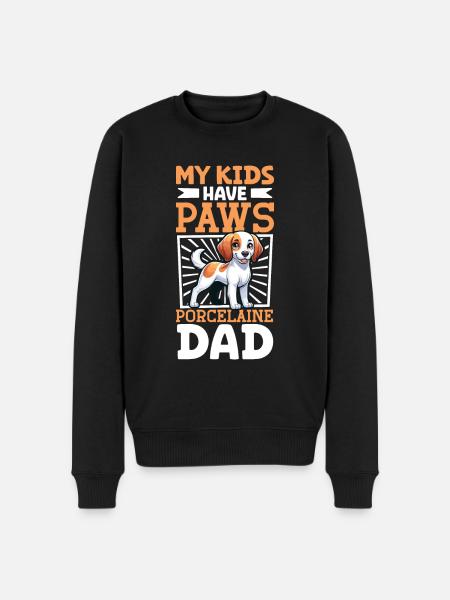 Porcelaine Papa - Men's Premium Organic Jumper - black