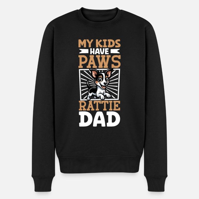 Papa Rat Terrier - Pull Premium bio Homme - noir