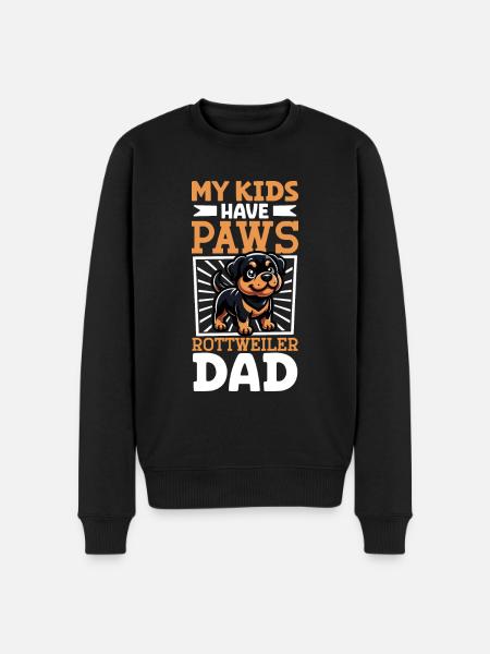 Rottweiler Dad - Men's Premium Organic Jumper - black