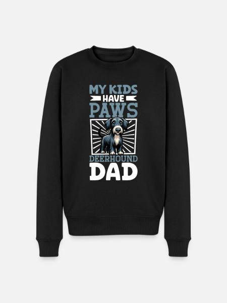 Deerhound Dad - Men's Premium Organic Jumper - black