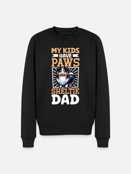 Shetland Sheepdog Dad - Men's Premium Organic Jumper - black