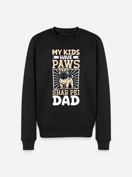 Shar-Pei Papa - Pull Premium bio Homme - noir