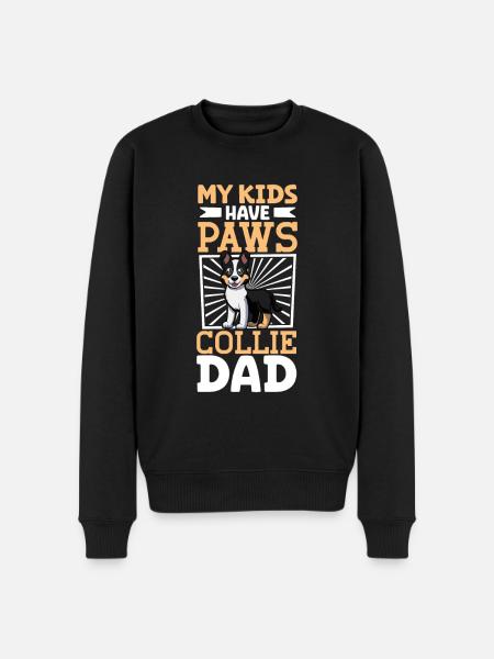 Short-haired Collie Dad - Men's Premium Organic Jumper - black