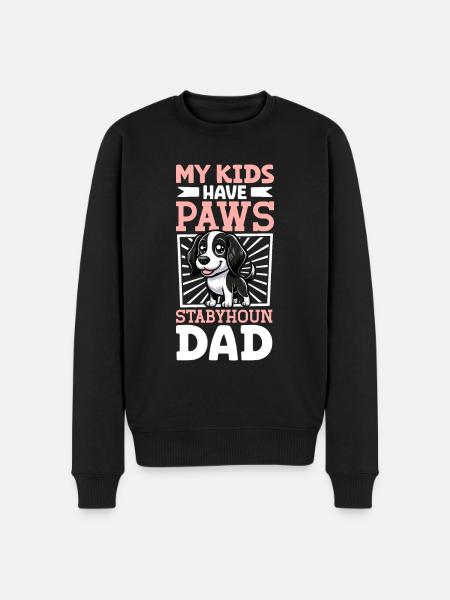 Stabyhoun Papa - Pull Premium bio Homme - noir