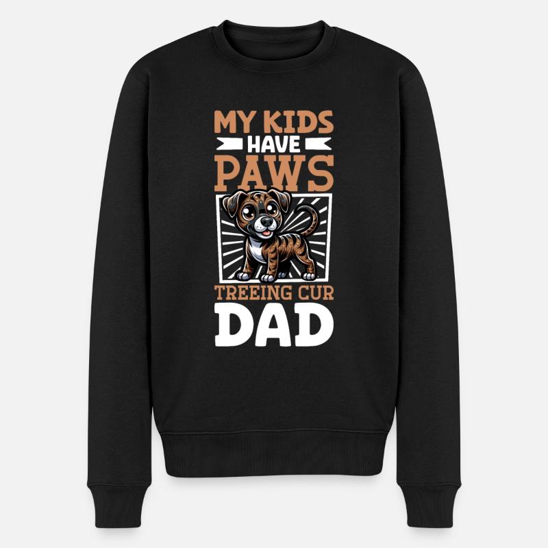 Treeing Cur Dad - Men's Premium Organic Jumper - black