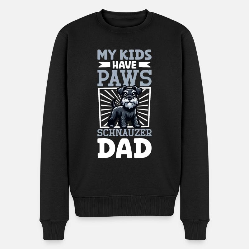 Papa Schnauzer - Pull Premium bio Homme - noir