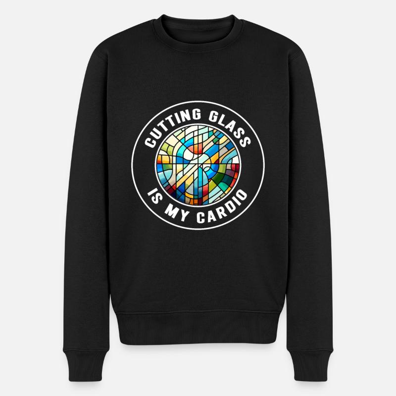 Vitrail artiste Vitrail Art - Pull Premium bio Homme - noir