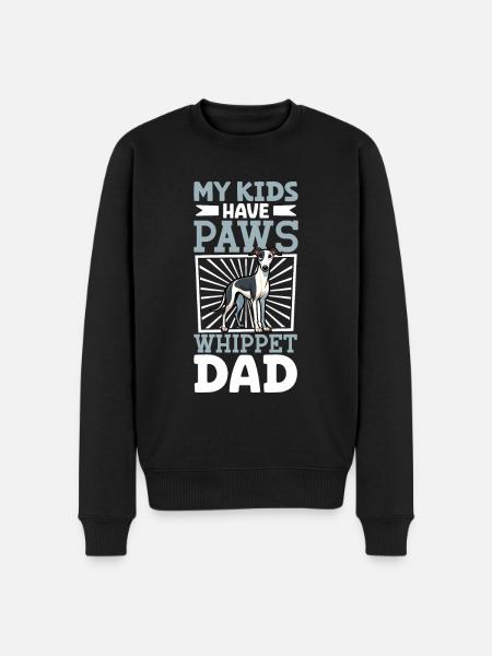 Whippet Dad - Men's Premium Organic Jumper - black