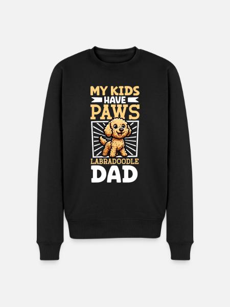 Labradoodle Dad - Men's Premium Organic Jumper - black