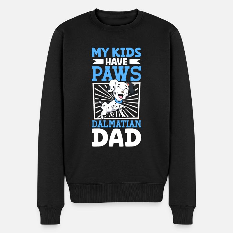 Dalmatian Dad - Men's Premium Organic Jumper - black