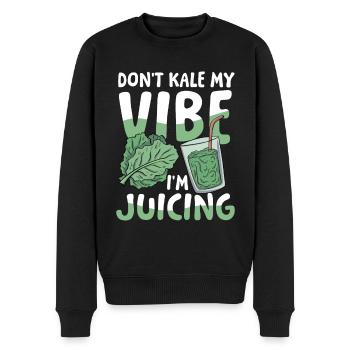Don't kale my vibe I'm juicing für einen - Männer Premium Bio Pullover - Schwarz - Vorne - Nico (187cm)