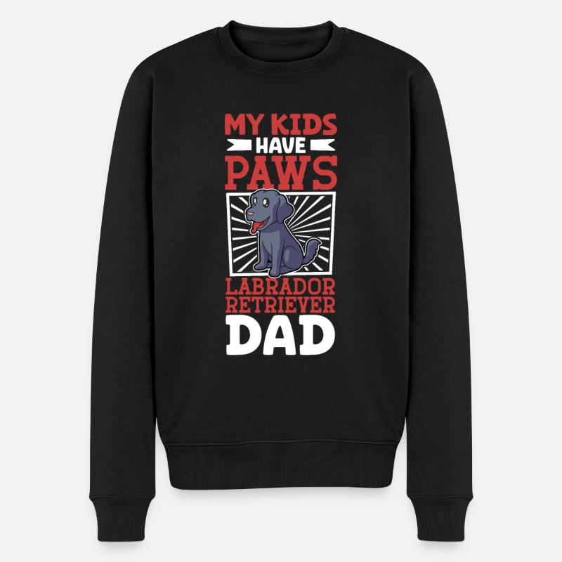 Papa Labrador Retriever - Pull Premium bio Homme - noir