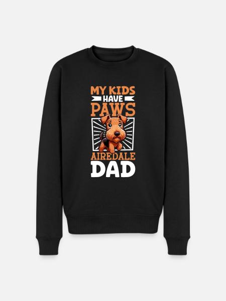 Airedale Terrier Dad - Men's Premium Organic Jumper - black