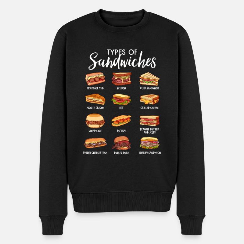 Le monde des sandwichs - Pull Premium bio Homme - noir