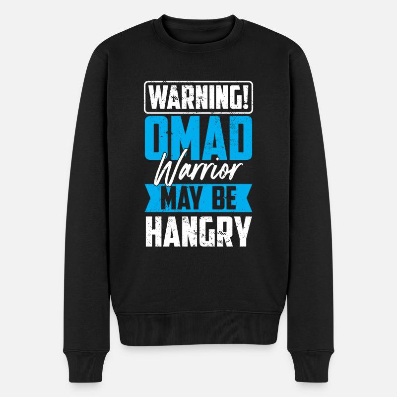 Intermittent fasting Weight loss - Men's Premium Organic Jumper - black