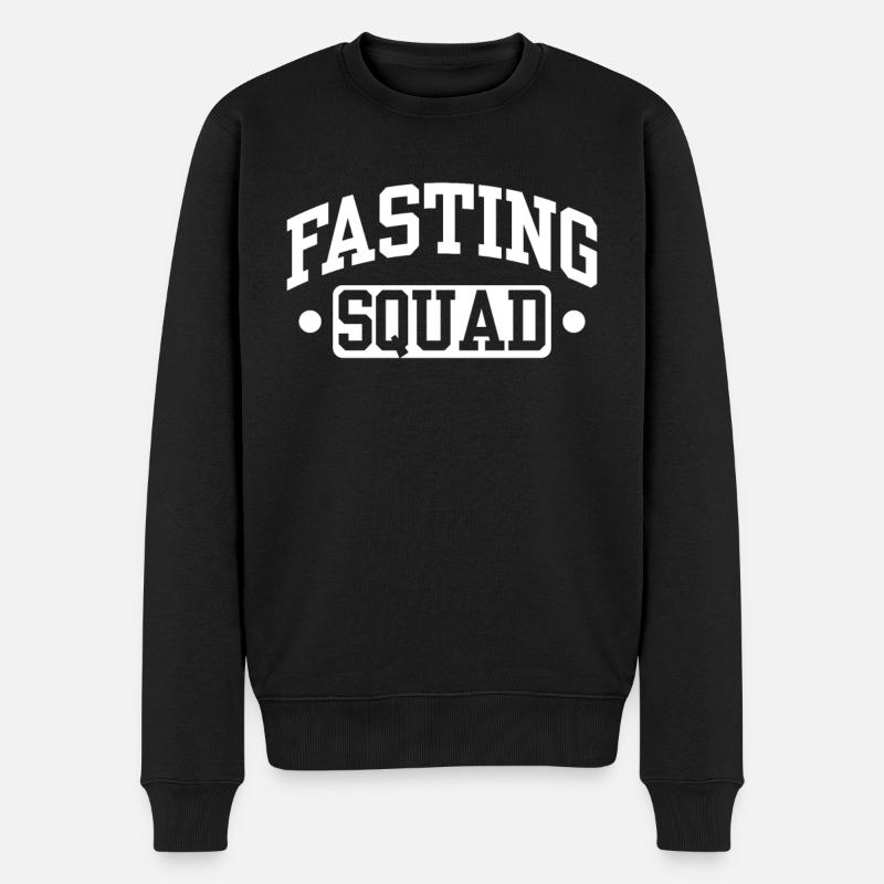 Intermittent fasting Weight loss - Men's Premium Organic Jumper - black