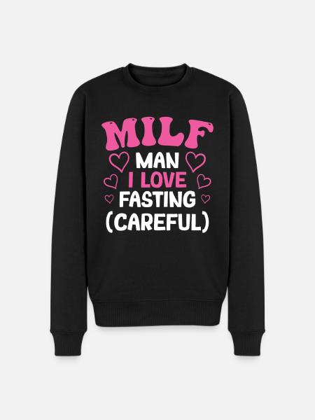 Intermittierendes Fasten Abnehmen - Männer Premium Bio Pullover - Schwarz