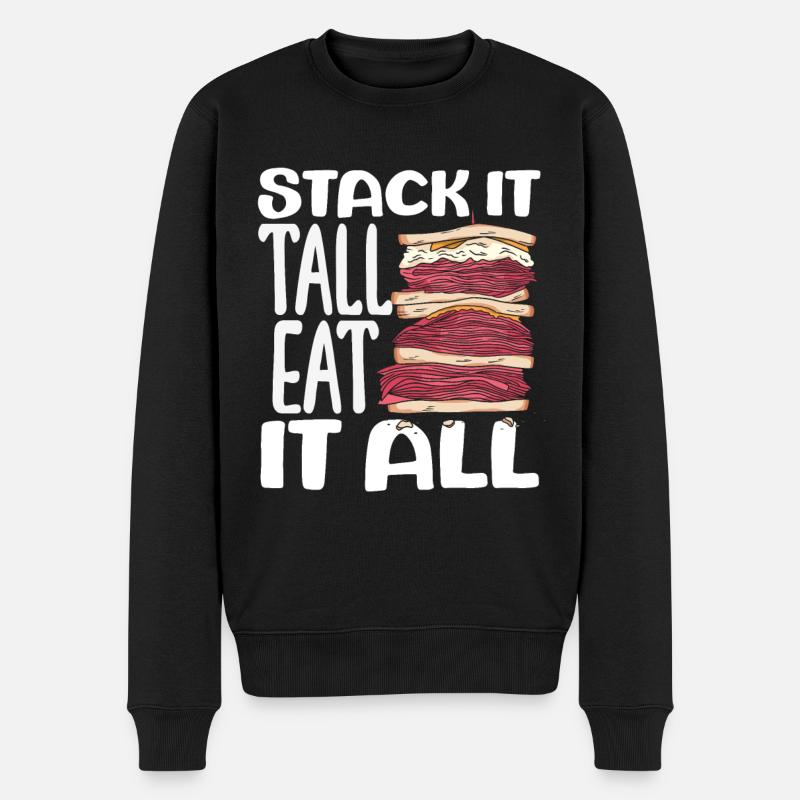 Sandwich Sandwich Snack Célébration - Pull Premium bio Homme - noir
