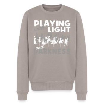 Handschattenpuppenspiel Puppen - Männer Premium Bio Pullover - Taupe - Vorne - Nico (187cm)