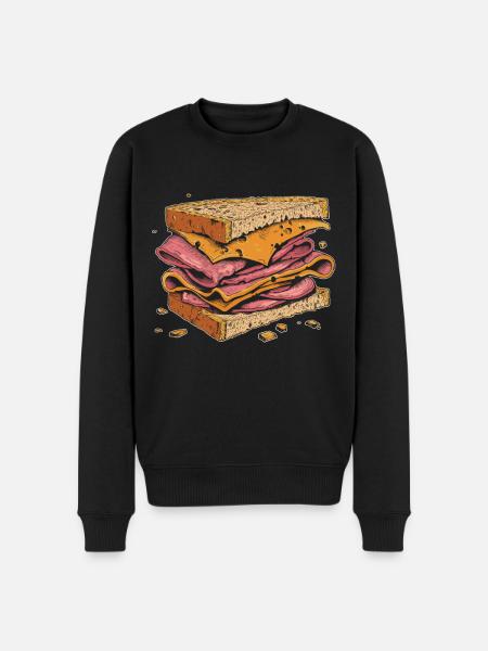 Sandwich Sandwich Snack Célébration - Pull Premium bio Homme - noir