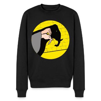 Handschattenpuppenspiel Puppen - Männer Premium Bio Pullover - Schwarz - Vorne - Nico (187cm)