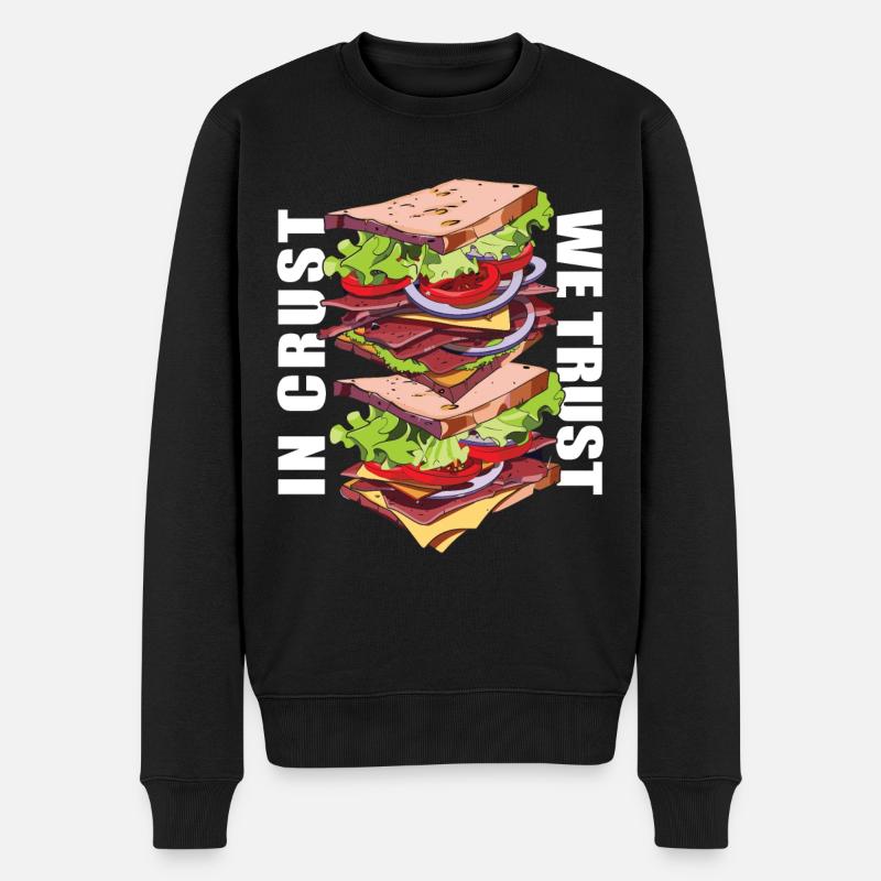 Sandwich Sandwich Snack Célébration - Pull Premium bio Homme - noir