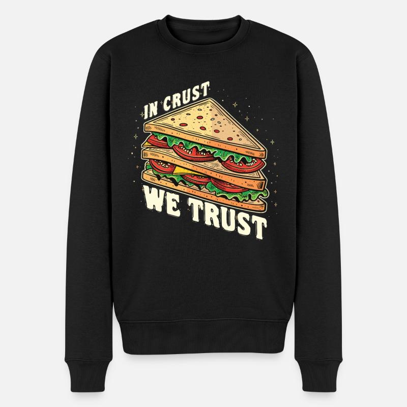 Sandwich Sandwich Snack Célébration - Pull Premium bio Homme - noir