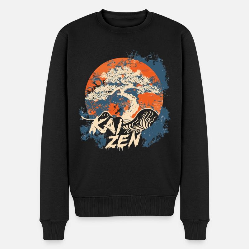 Hiragana Katakana Kaizen-methode Kaizen - Männer Premium Bio Pullover - Schwarz