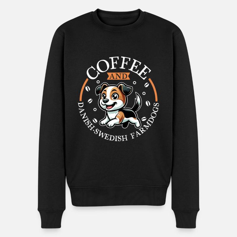 Kaffee und Dansk-Svensk Gårdshund - Pull Premium bio Homme - noir
