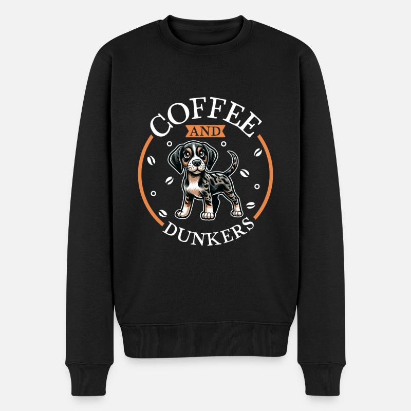 Café et Dunker - Pull Premium bio Homme - noir