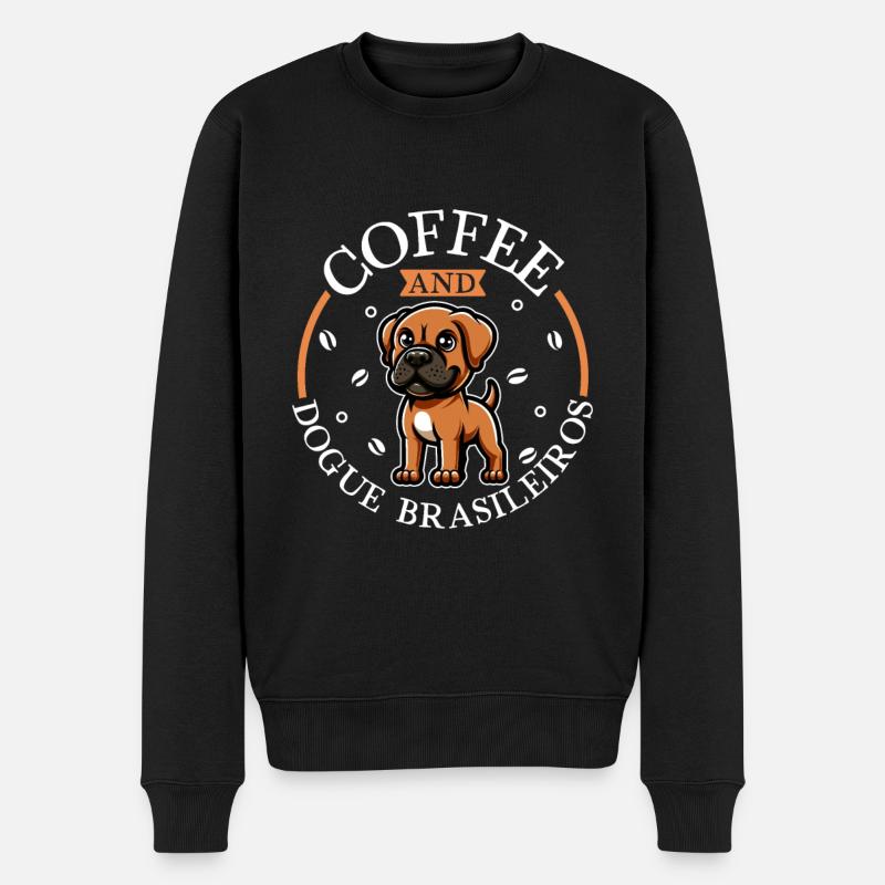 Café et Dogue Brasileiro - Pull Premium bio Homme - noir