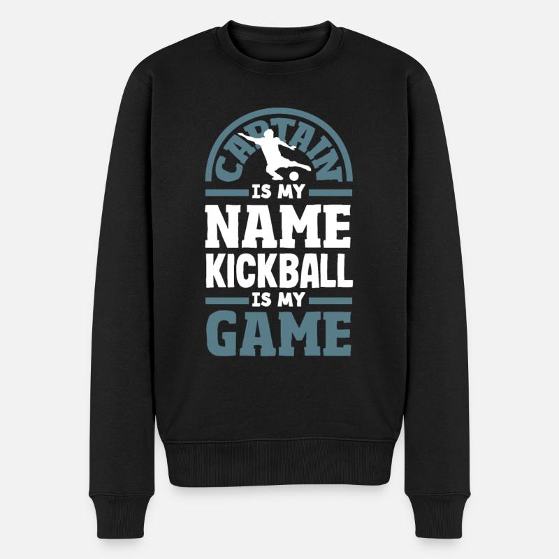 Kickball Player Legend - Men's Premium Organic Jumper - black
