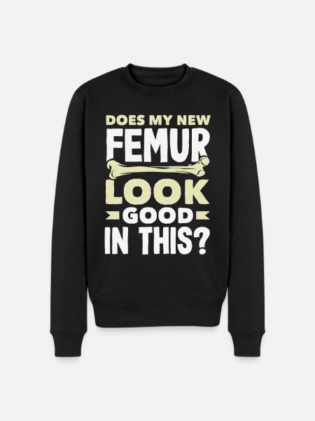 Leg Reconstruction Restoration - Men's Premium Organic Jumper - black