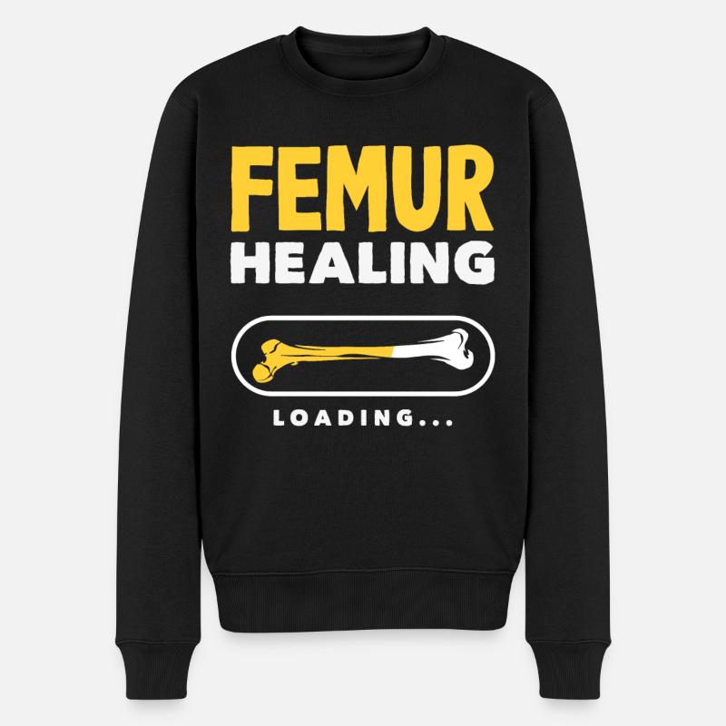Leg Reconstruction Restoration - Men's Premium Organic Jumper - black