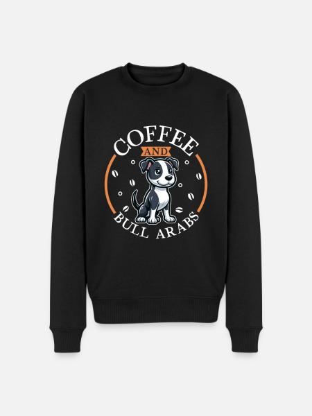 Coffee and Bull Arab - Men's Premium Organic Jumper - black