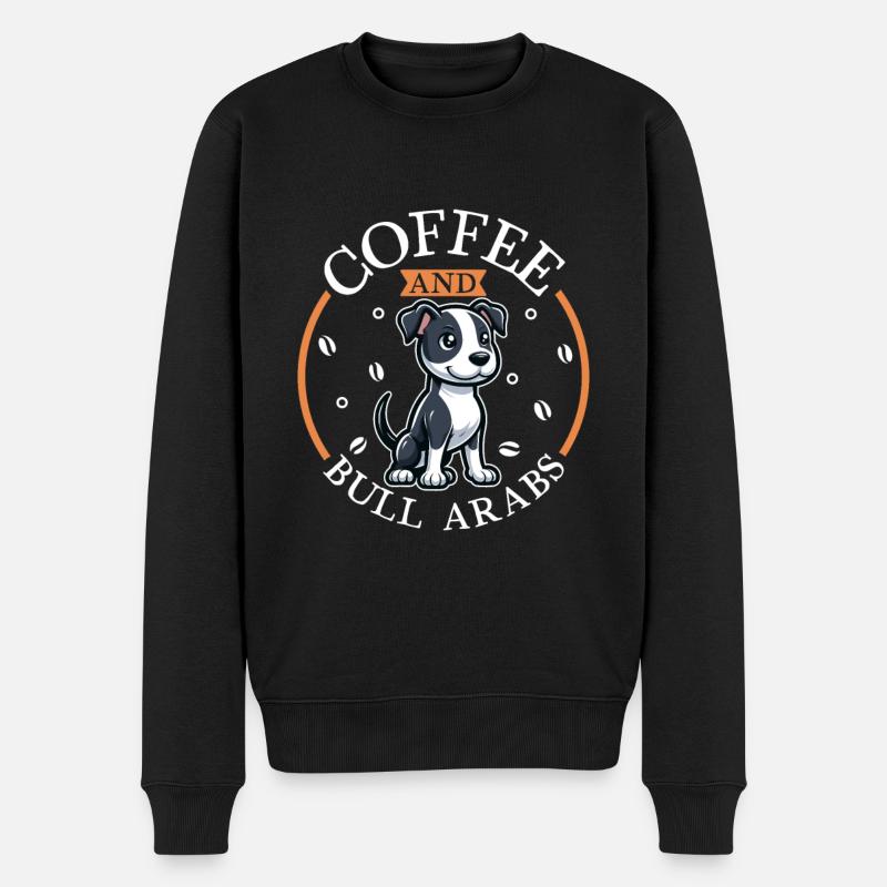 Kaffee und Bull Arab - Männer Premium Bio Pullover - Schwarz