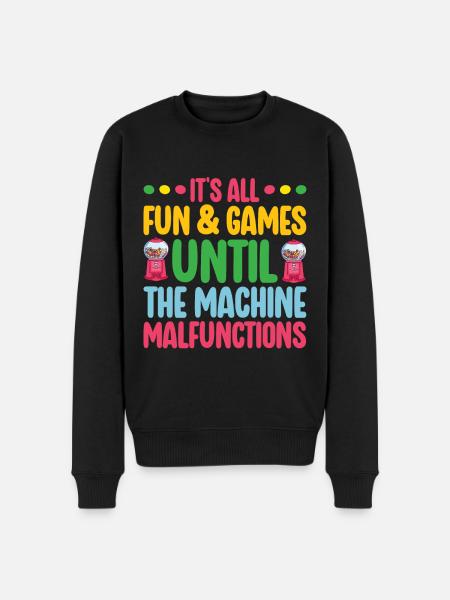 Gumball Machine Chewing Gum Machine - Men's Premium Organic Jumper - black