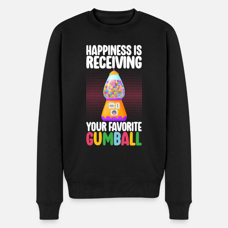 Gumball Machine Kaugummiautomat - Männer Premium Bio Pullover - Schwarz