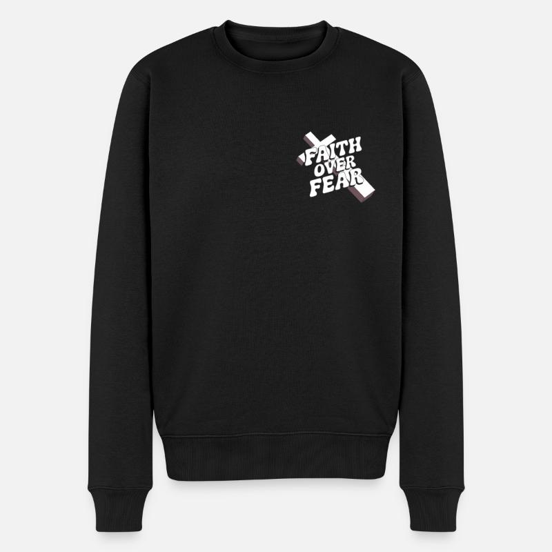 Jésus-Christ Christianisme Dieu Bible - Pull Premium bio Homme - noir