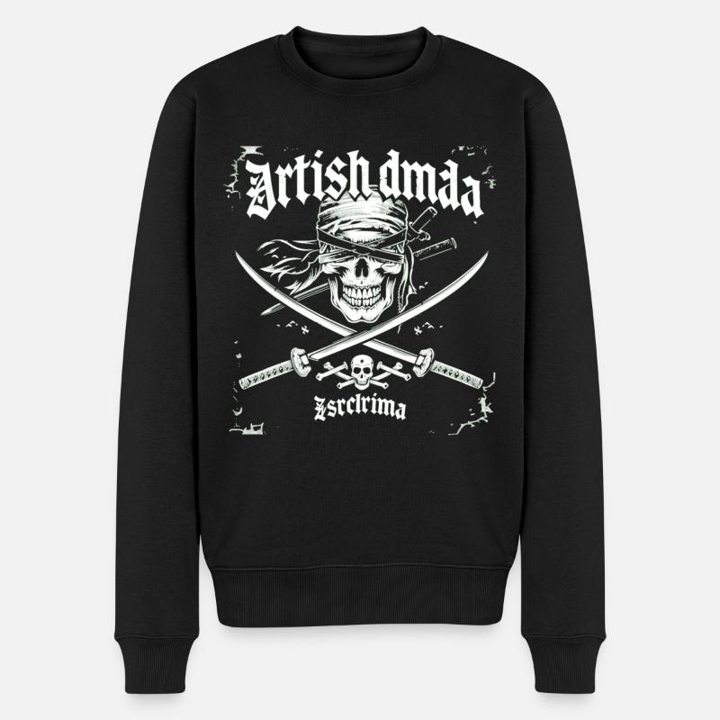 Arnis Eskrima Kali Fma - Pull Premium bio Homme - noir