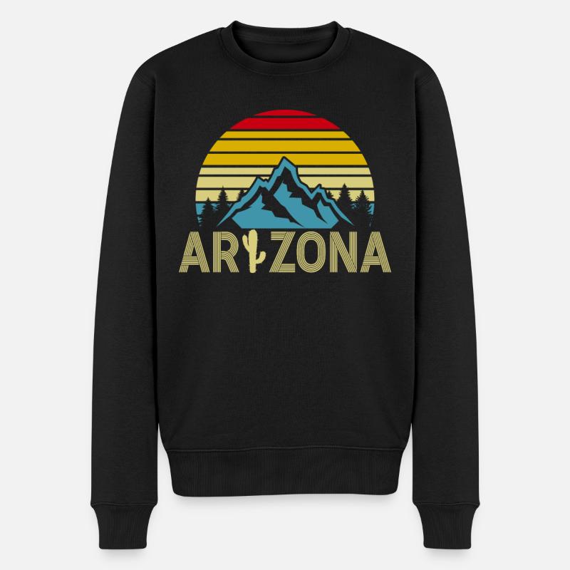 Arizona State Sedona Phoenix Grand Canyon AZ - Männer Premium Bio Pullover - Schwarz