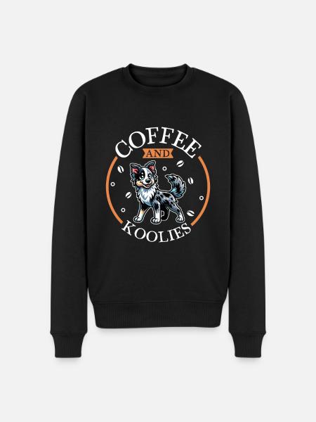 Coffee and Koolie - Men's Premium Organic Jumper - black