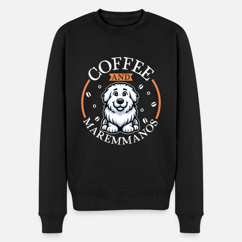 Café et Berger Maremme-Abruzzes - Pull Premium bio Homme - noir