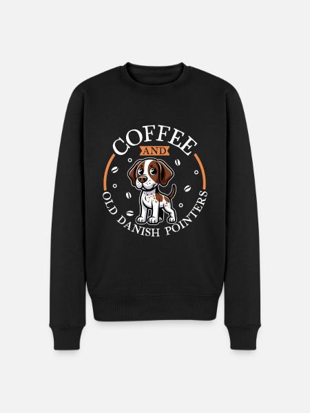 Old Danish Pointer Dog - Men's Premium Organic Jumper - black