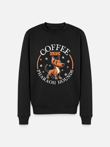 Coffee and Pharaoh Dog - Men's Premium Organic Jumper - black