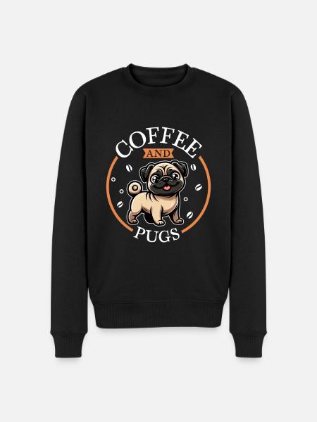 Café et carlin - Pull Premium bio Homme - noir