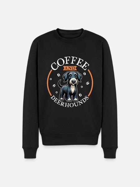 Coffee and Deerhound - Men's Premium Organic Jumper - black